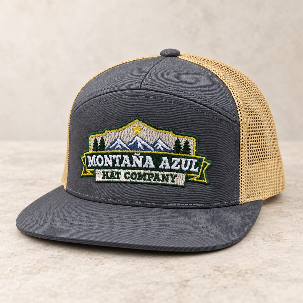 Montaña Azul Hat Co. Richardson 168 – 7-Panel Flat Bill Hat