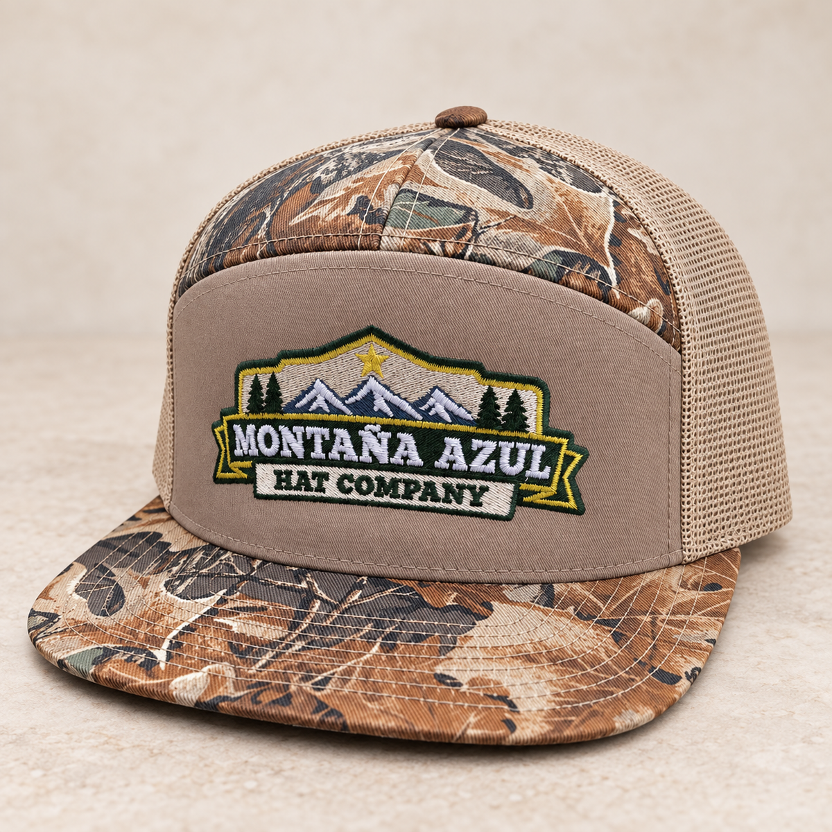 Montaña Azul Hat Co. Richardson 168 – 7-Panel Flat Bill Hat