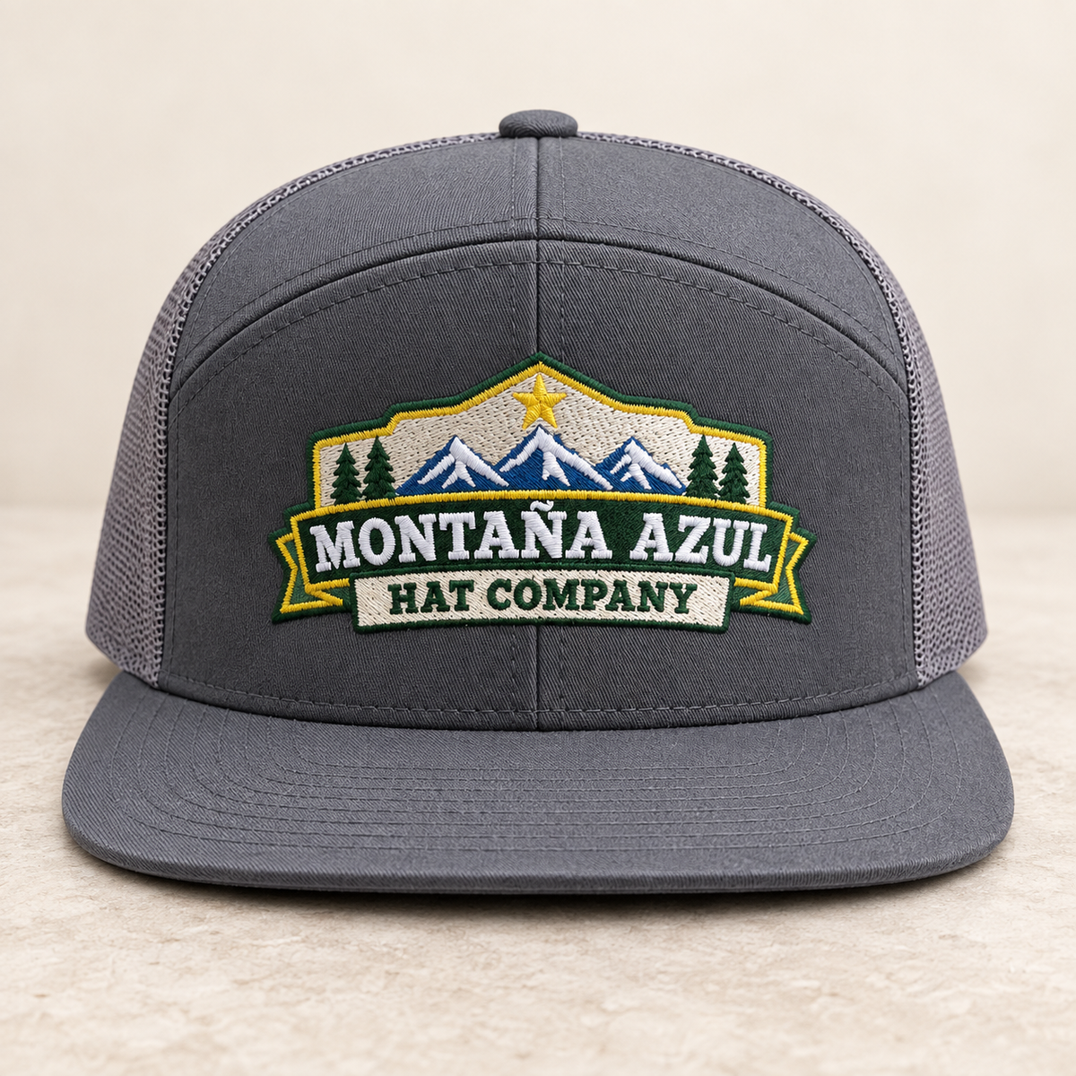 Montaña Azul Hat Co. Richardson 168 – 7-Panel Flat Bill Hat