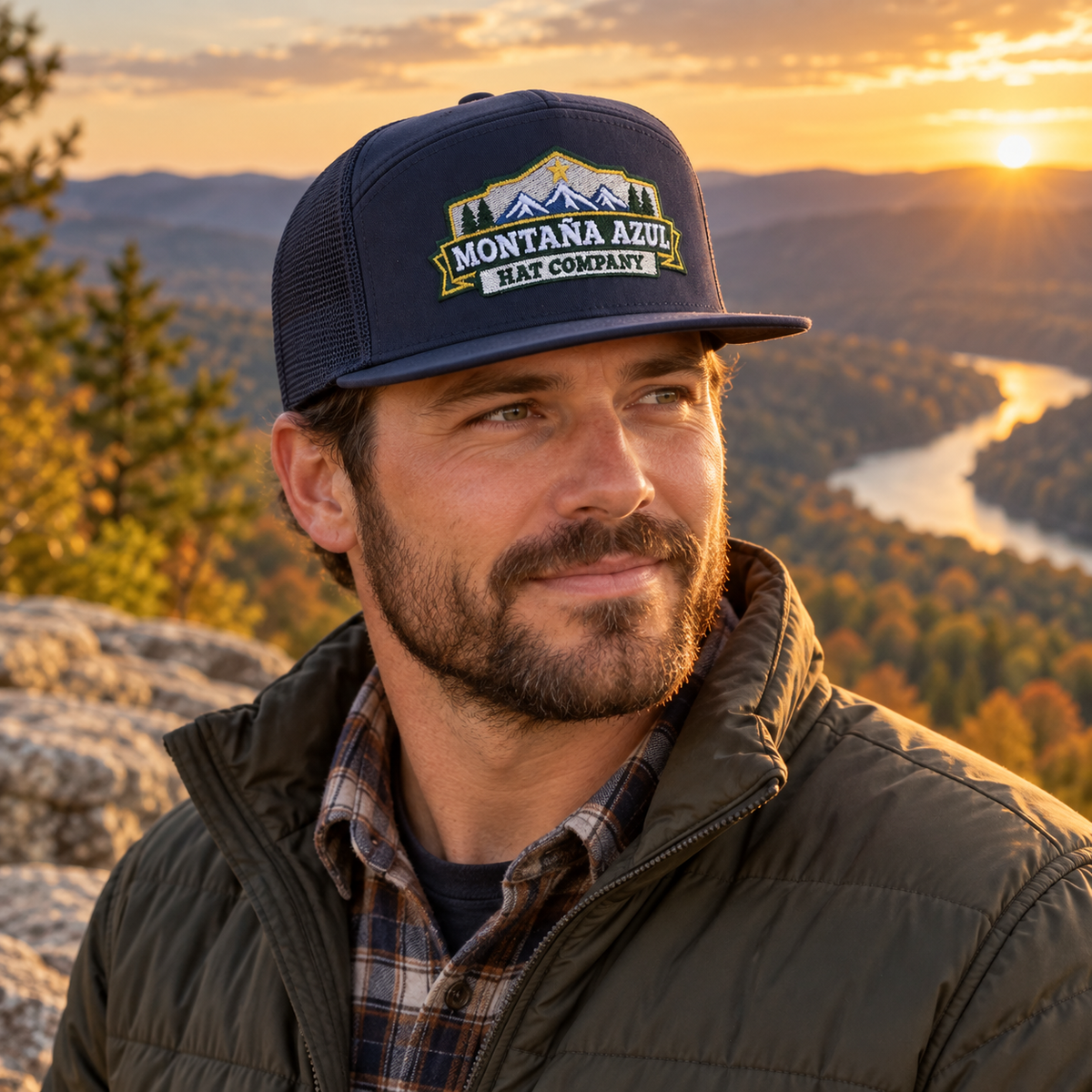 Montaña Azul Hat Co. Richardson 168 – 7-Panel Flat Bill Hat (Copy)