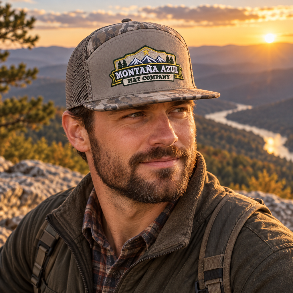 Montaña Azul Hat Co / Richardson 168 – 7-Panel Flat Bill Hat