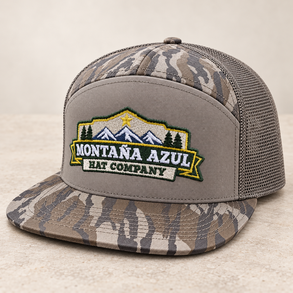 Montaña Azul Hat Co / Richardson 168 – 7-Panel Flat Bill Hat